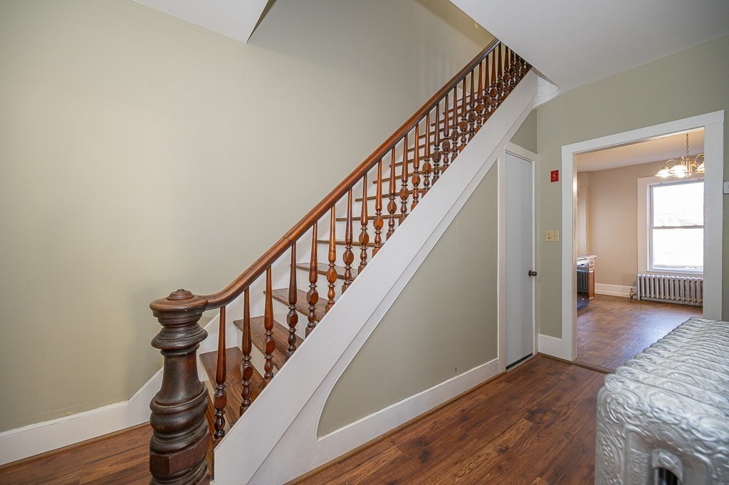 7 Ramsdell Street Warren, MA 01083 - Photo 10 of 34 a view of entryway and hall with wooden floor