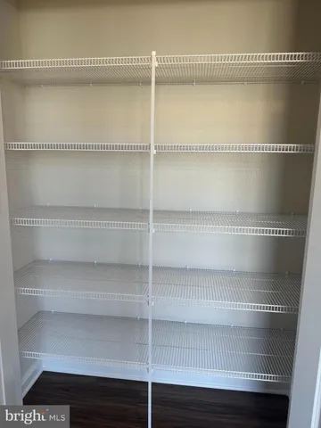 a close view of closet