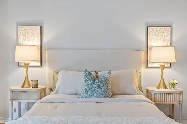 a living room with a couch and a table