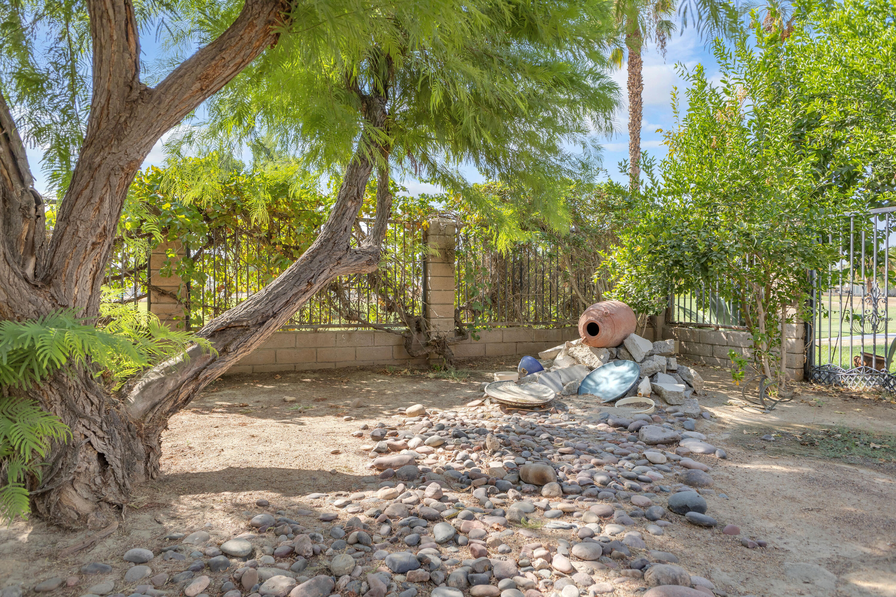 48690 Hepburn Drive Indio, CA 92201 - Photo 28 of 36 a view of a yard with a tree