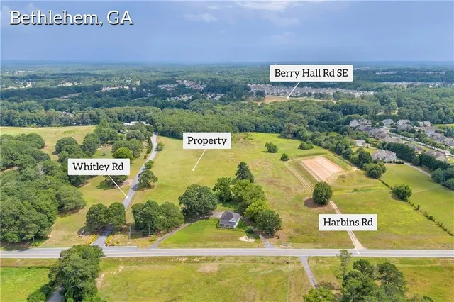 a view of a park with an outdoor space