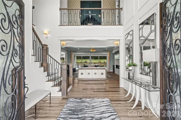 a view of a entryway of the house