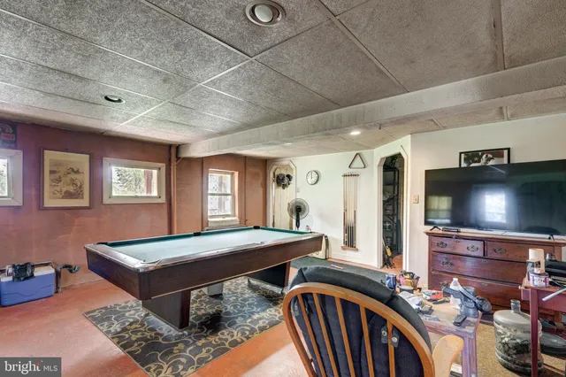 a room with furniture