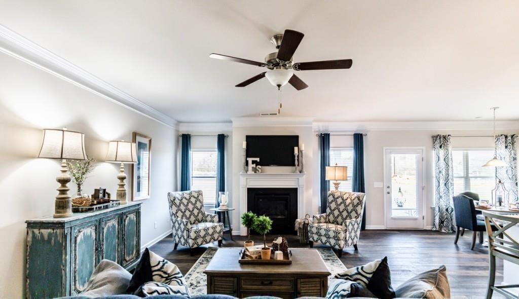 1234 Saddle Ridge Trail Calhoun, GA 30701 - Photo 8 of 18 a living room with furniture fireplace and flat screen tv