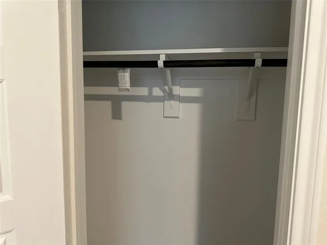 a close view of closet