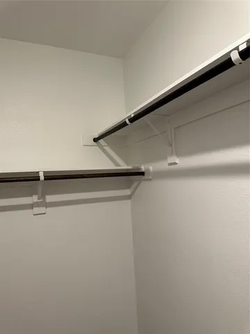 a close view of closet