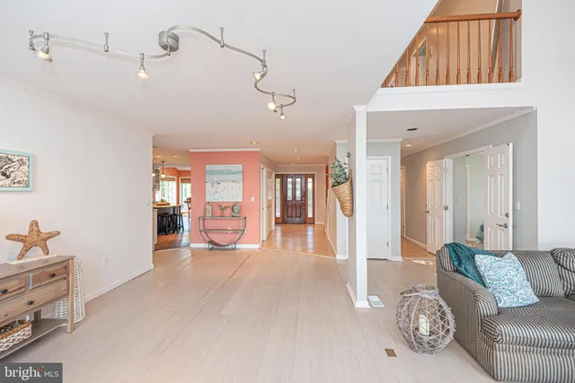 a bathroom with a sink vanity and a mirror