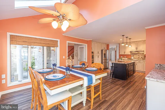 a view of a hallway with a white door