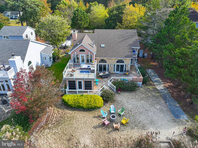 an aerial view of residential houses