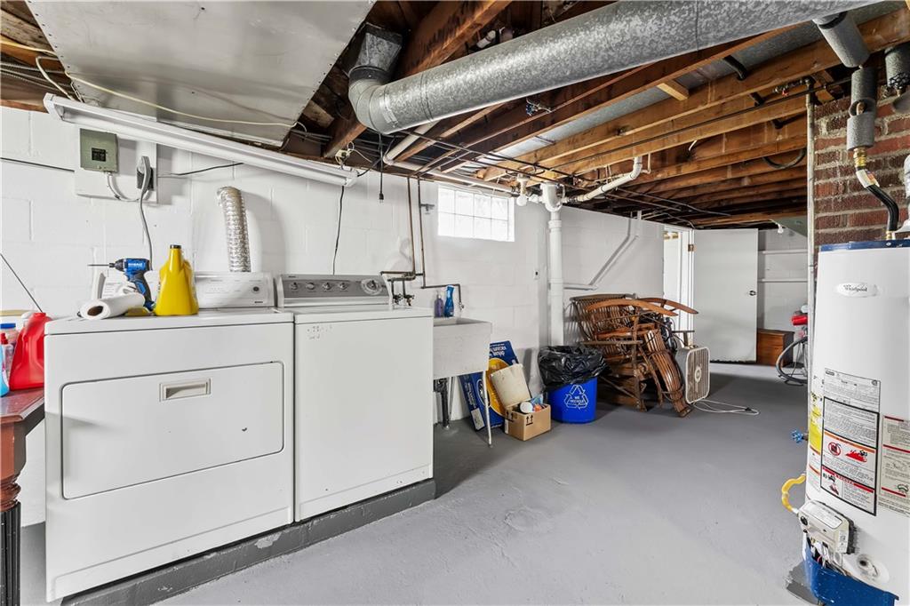 210 Hopwood Fairchance Road Uniontown, PA 15401 - Photo 21 of 28 a utility room with dryer and washer