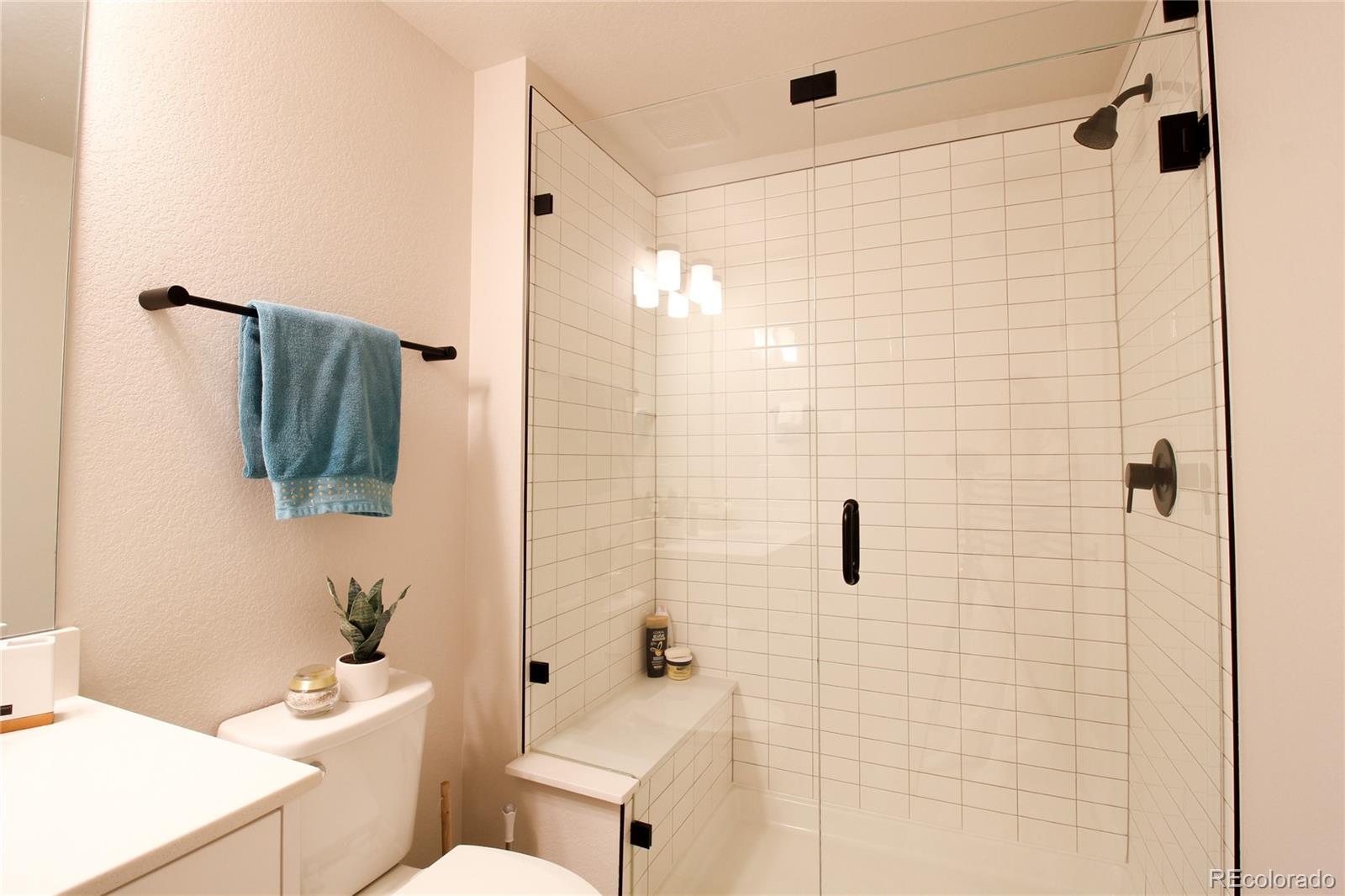 10394 Detroit Street Denver, CO 80229 - Photo 42 of 50 a bathroom with a sink a toilet and shower