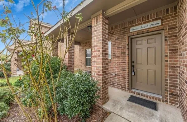 a view of front door of house