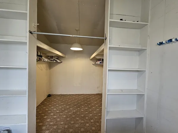 a view of walk in closet