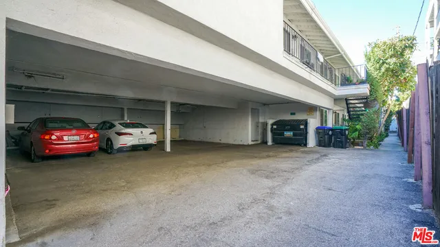 a view of a car garage