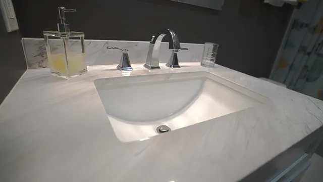 a close view of sink