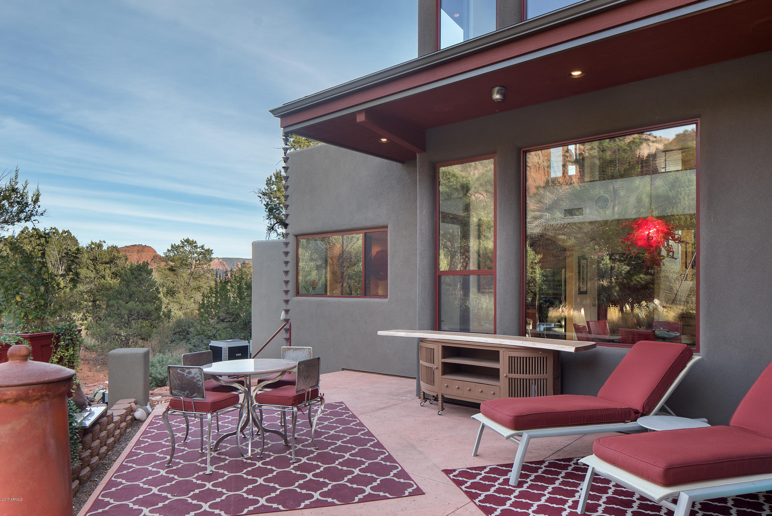 690 Rhapsody Road Sedona, AZ 86336 - Photo 8 of 35 Entertaining Upper Level Deck