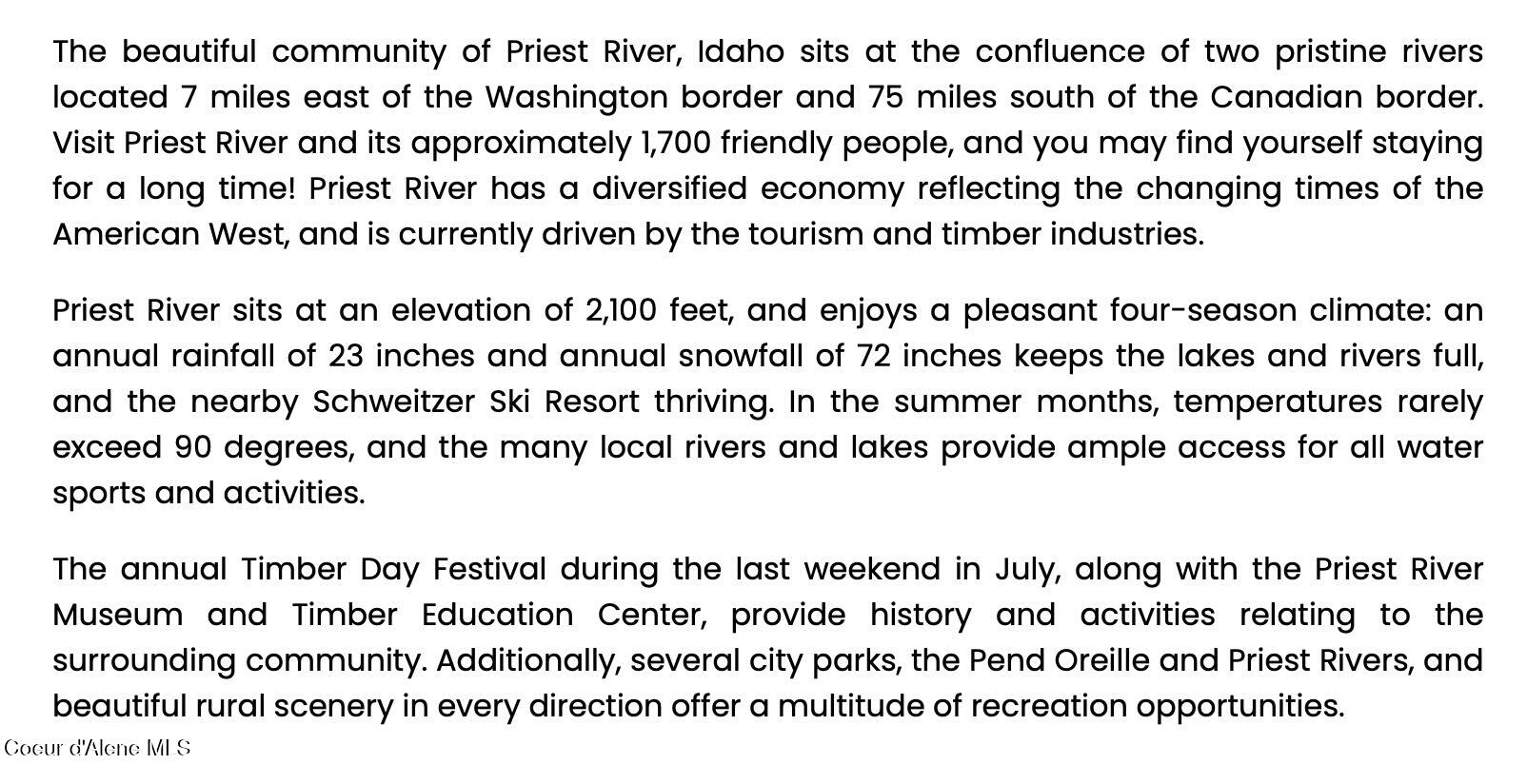 34 Church Street Priest River, ID 83856 - Photo 26 of 26 About Priest River