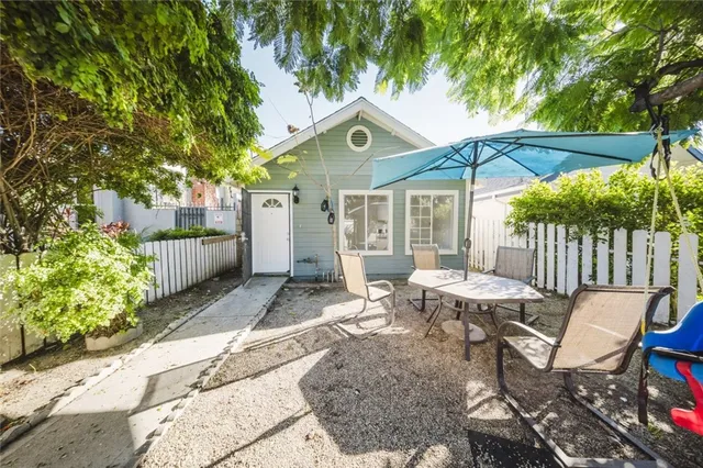 a outdoor space with a patio