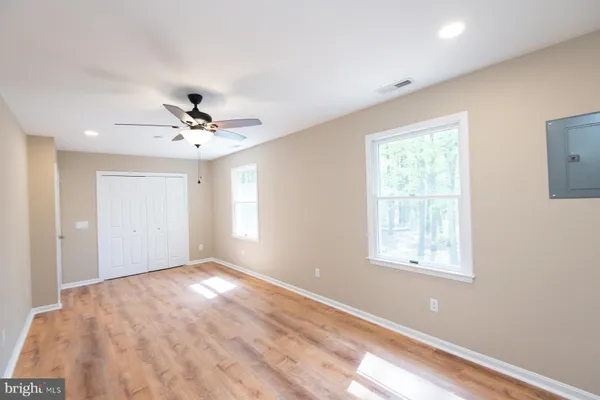 wooden floor in a room