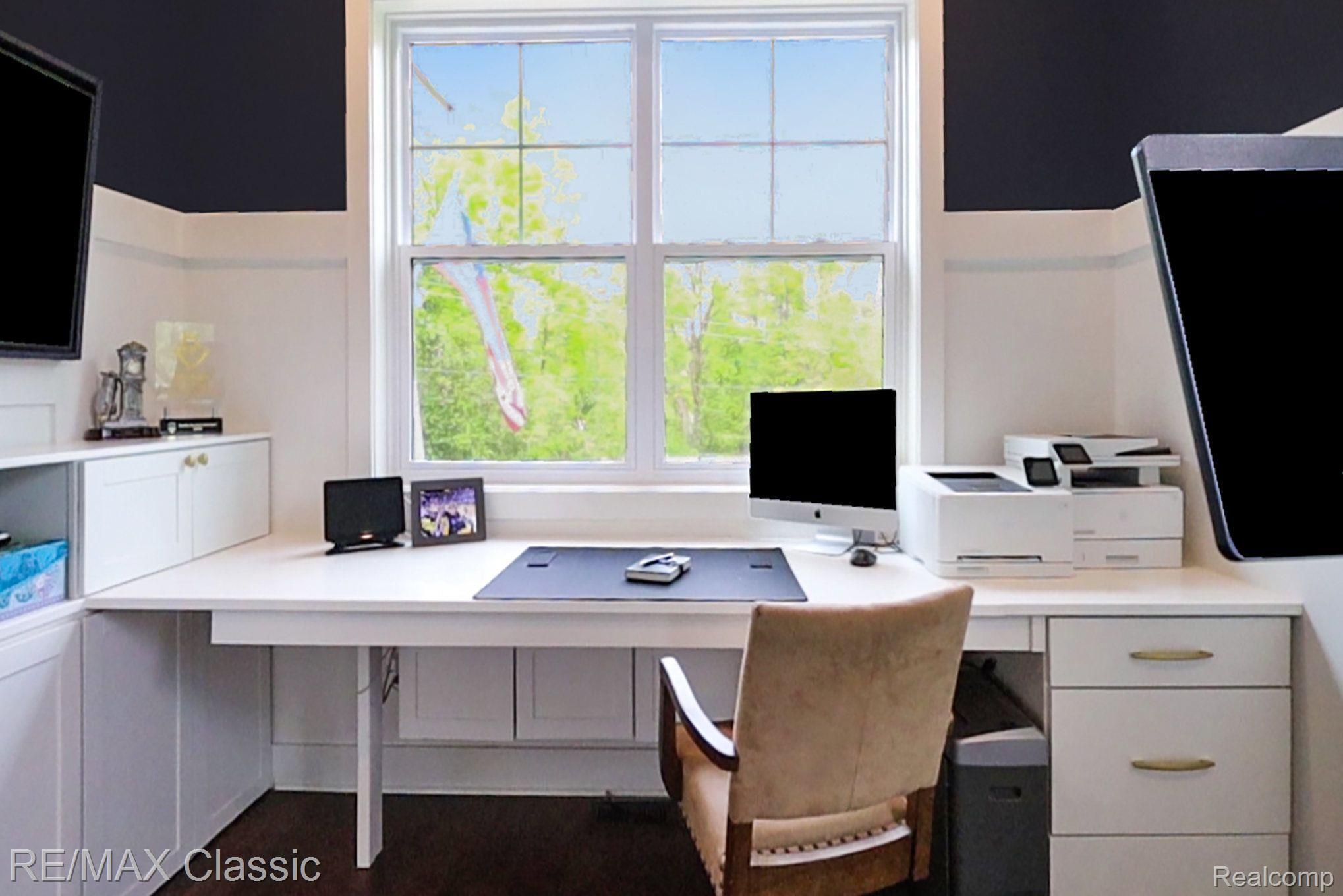 4553 Gregory Road Dexter, MI 48130 - Photo 20 of 62 1st Floor Office w/Hardwood Floors & Built in Desk