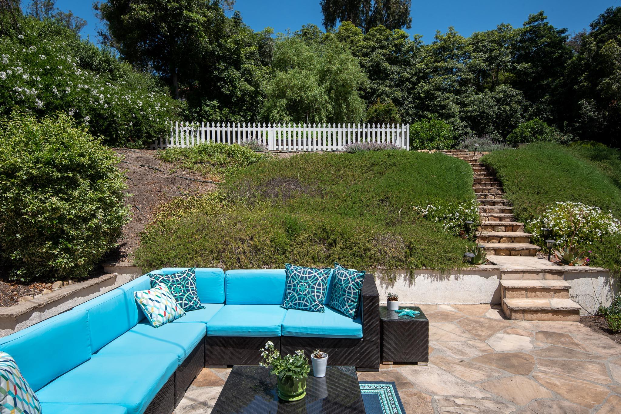 727 Alston Road Santa Barbara, CA 93108 - Photo 16 of 21 Flagstone Patio and Rear Yard