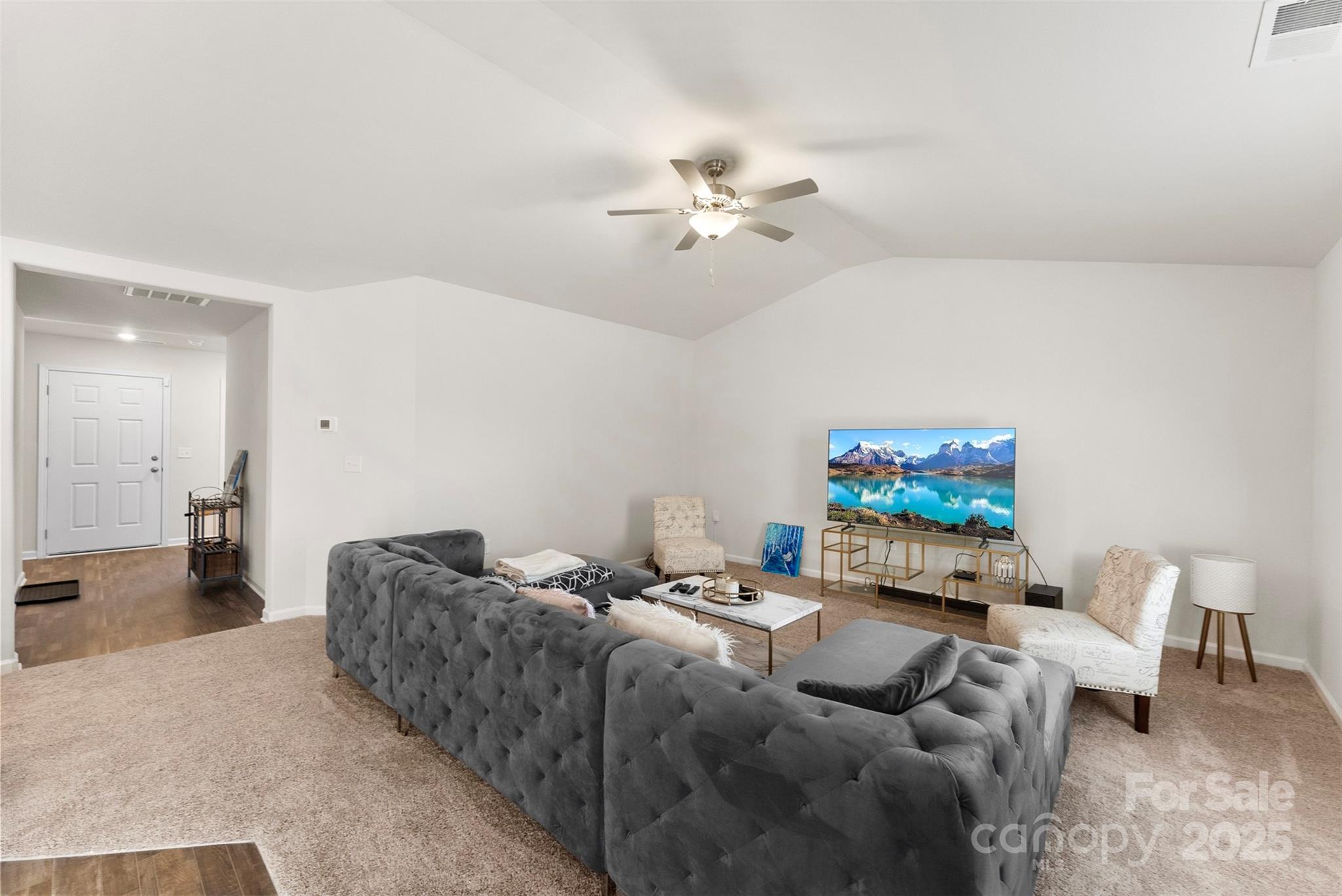 223 Frank Burns Way Kings Mountain, NC 28086 - Photo 12 of 36 a living room with furniture and a flat screen tv