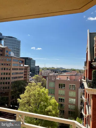 a view of a balcony