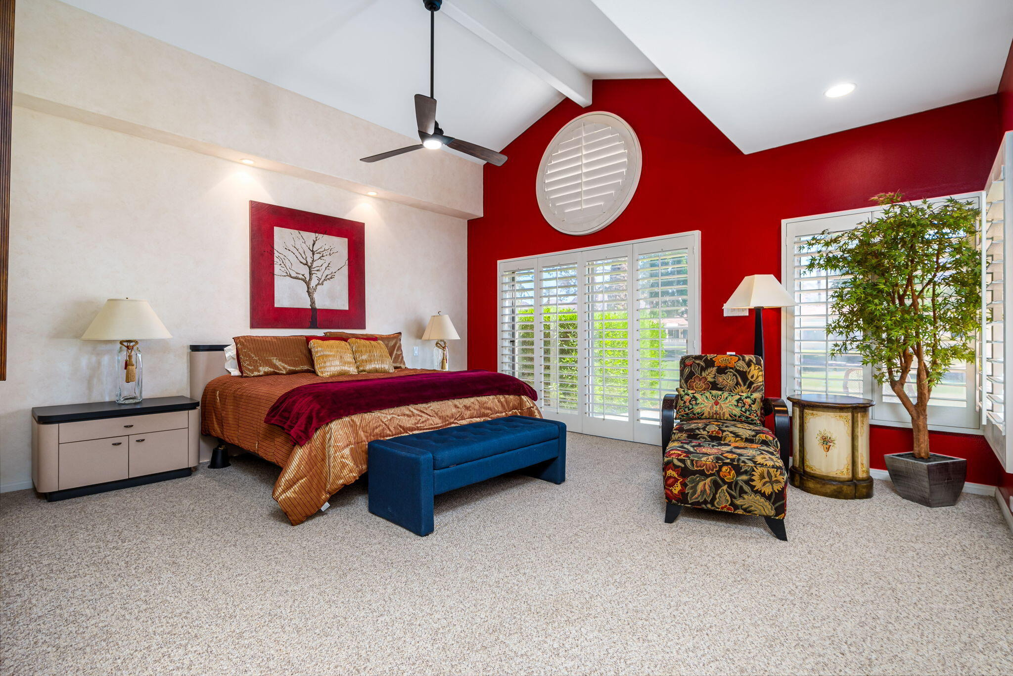 75395 Riviera Drive Indian Wells, CA 92210 - Photo 14 of 35 a bedroom with bed and a large window