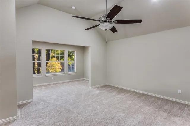 an empty room with window