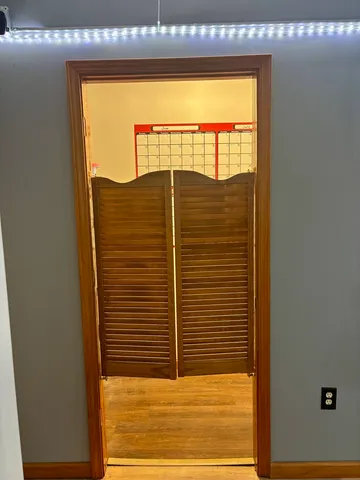 a view of a door