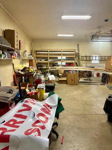 a living room with lots of furniture