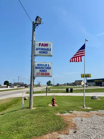 a view of a park with swings