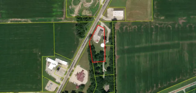 a bird view of a garden