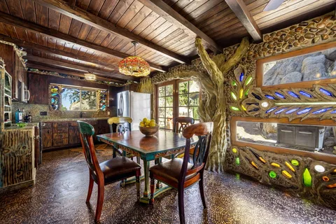 a view of path along with potted plants