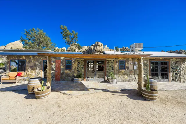 a living room with furniture and a outdoor