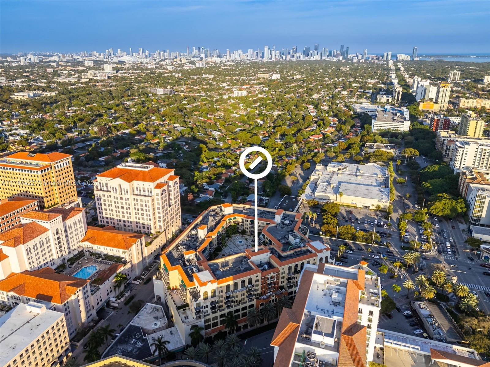 55 Merrick Way, Unit 624 Coral Gables, FL 33134 - Photo 34 of 41 an aerial view of multiple house
