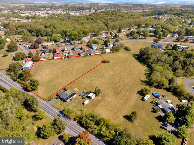 an aerial view of a city with lots of residential buildings