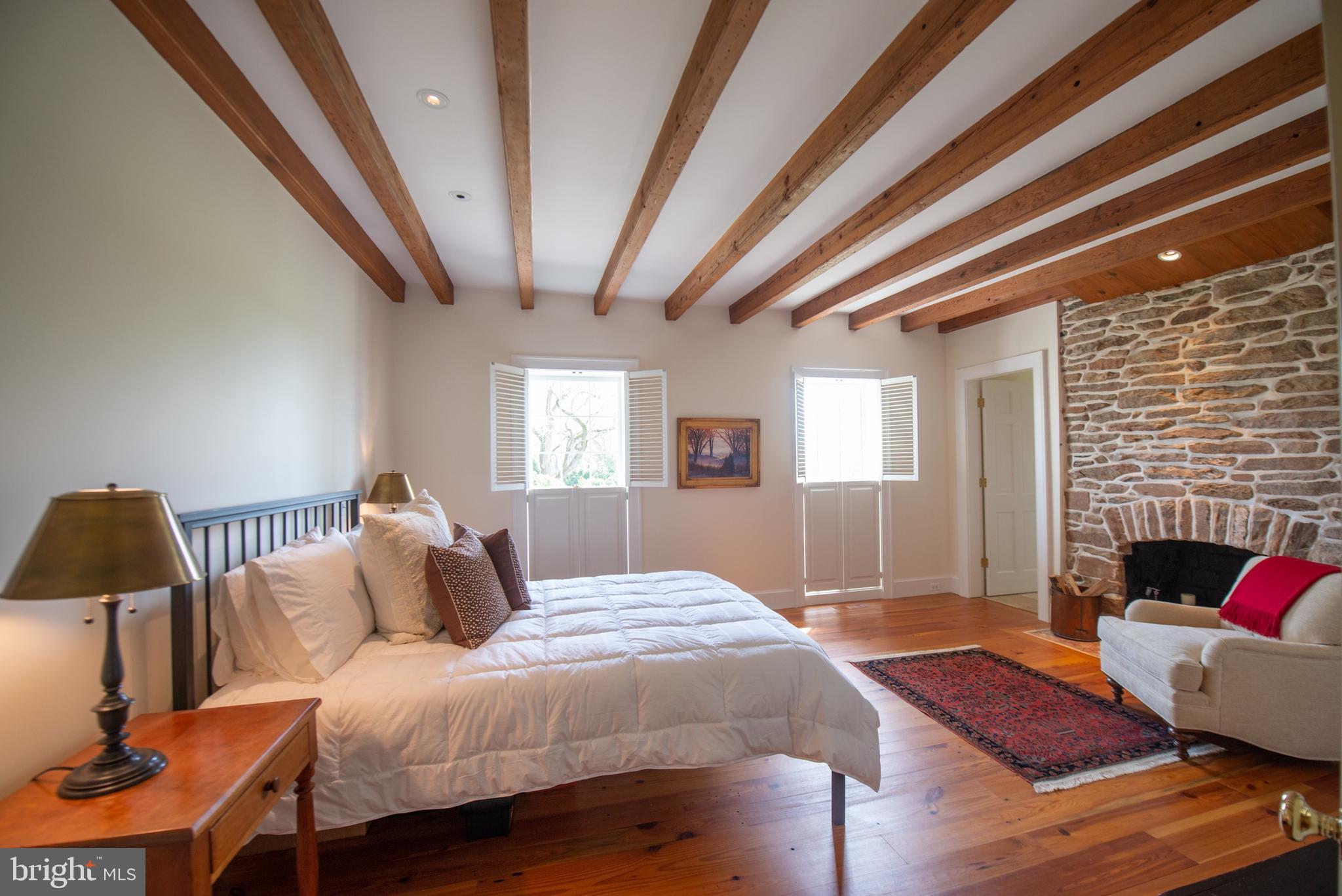 8669 Springs Road Warrenton, VA 20186 - Photo 18 of 50 Master Bedroom with Stone Fireplace