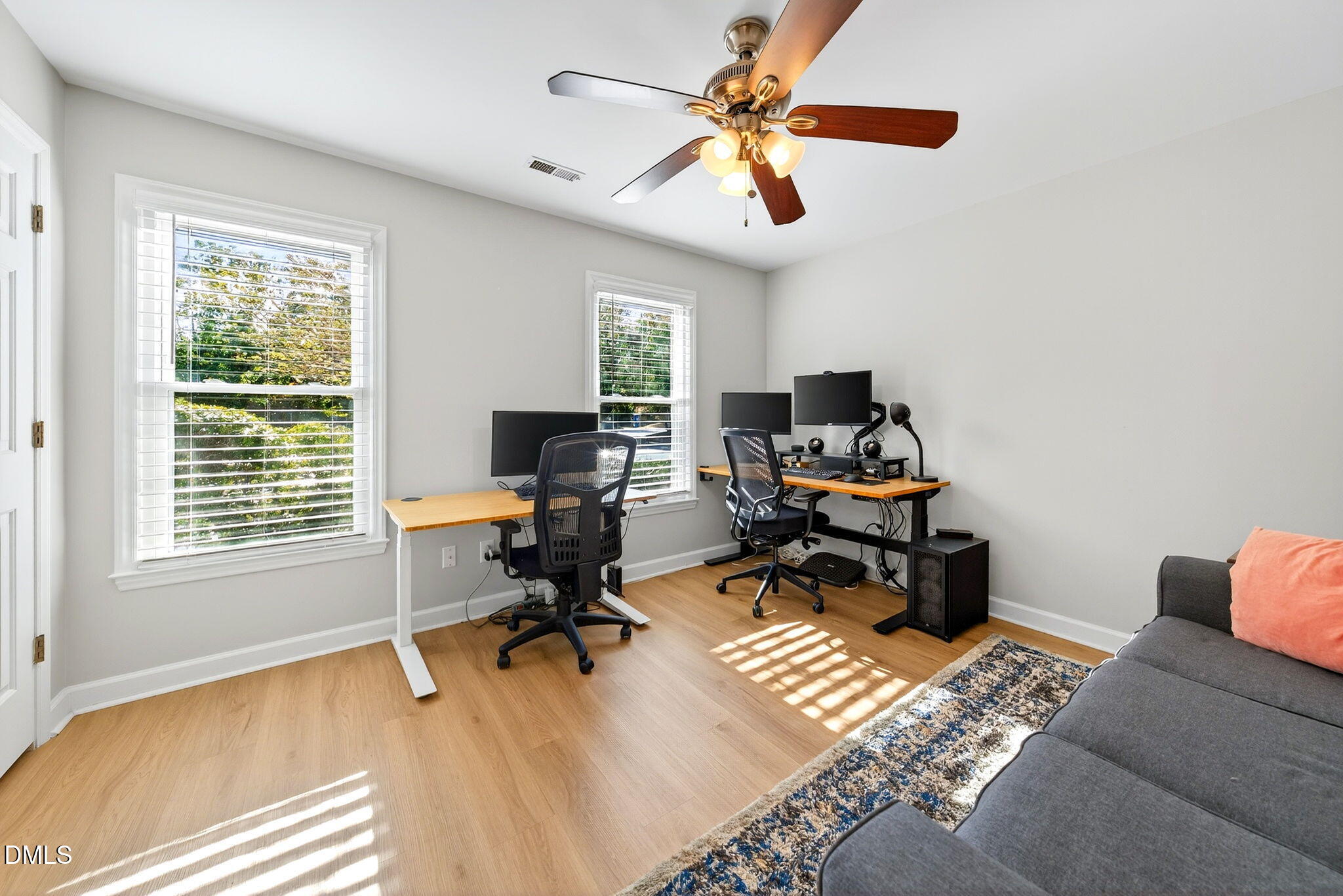 3307 Tarleton West Durham, NC 27713 - Photo 23 of 39 a view of a workspace with furniture and a window