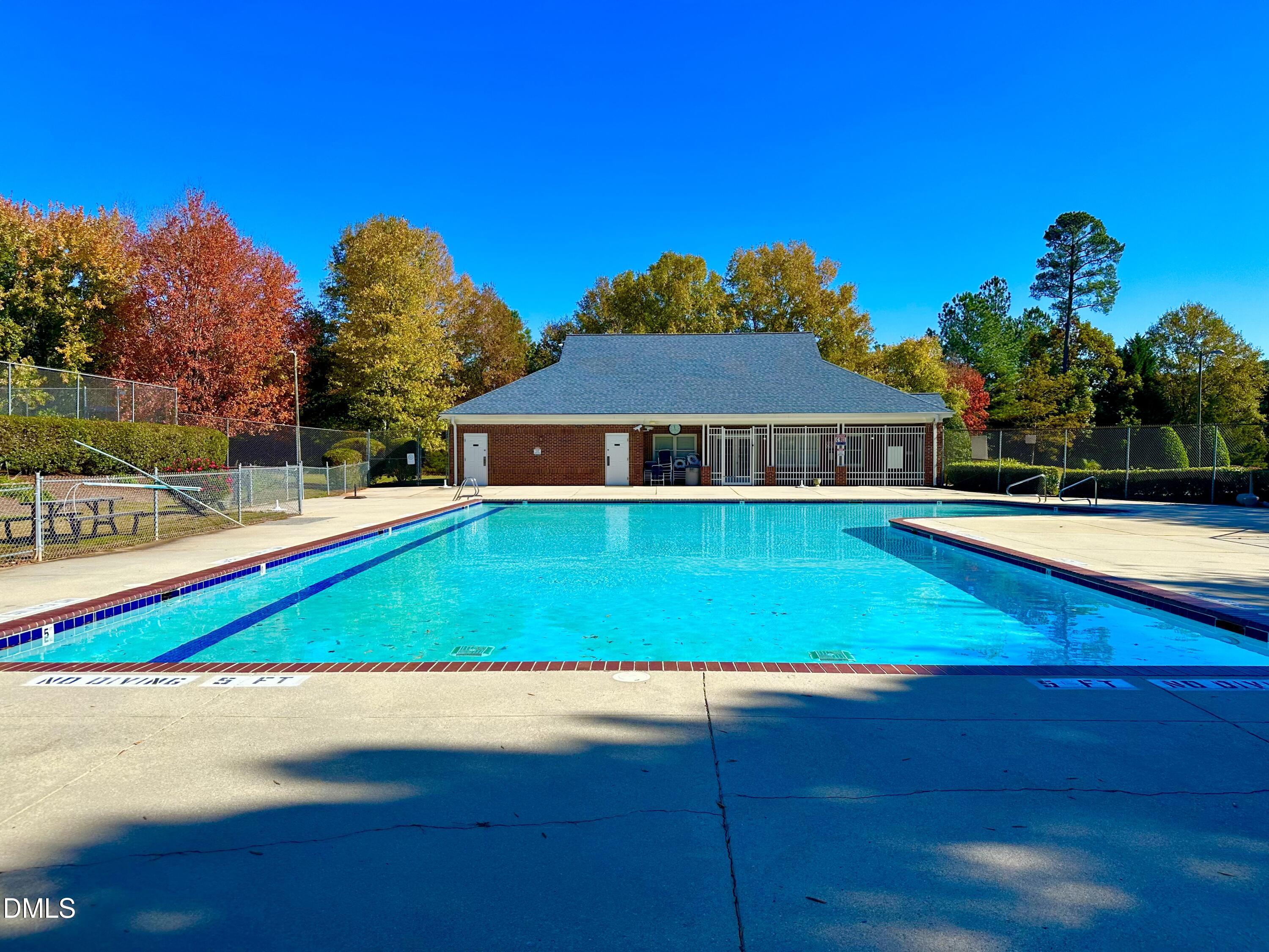 3307 Tarleton West Durham, NC 27713 - Photo 33 of 39 a view of swimming pool with outdoor seating and yard