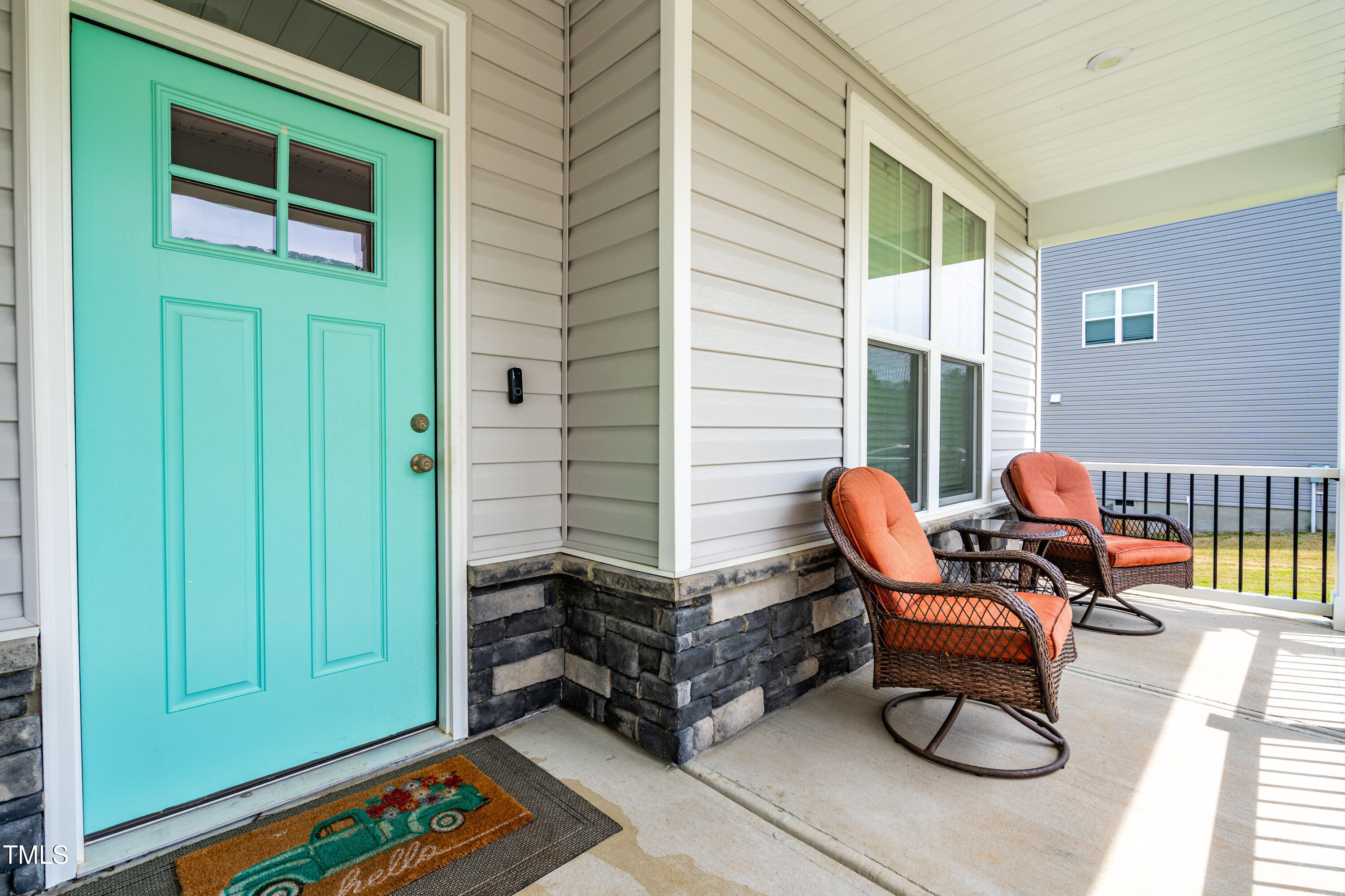 201 Northview Drive Middlesex, NC 27557 - Photo 20 of 25 a backyard of a house with barbeque oven table and chairs