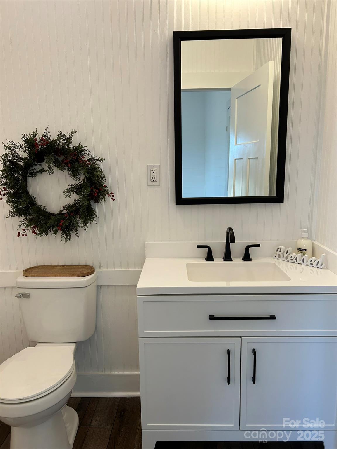464 Hamrick Road Mooresboro, NC 28114 - Photo 41 of 48 a bathroom with a sink vanity and toilet