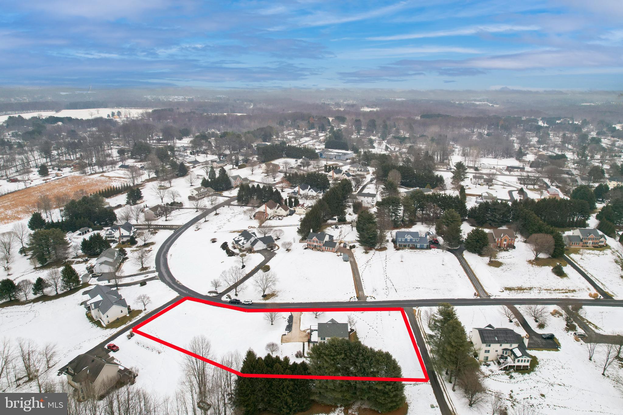 3175 Wheatfield Road Finksburg, MD 21048 - Photo 64 of 64 Aerial with lot lines drawn