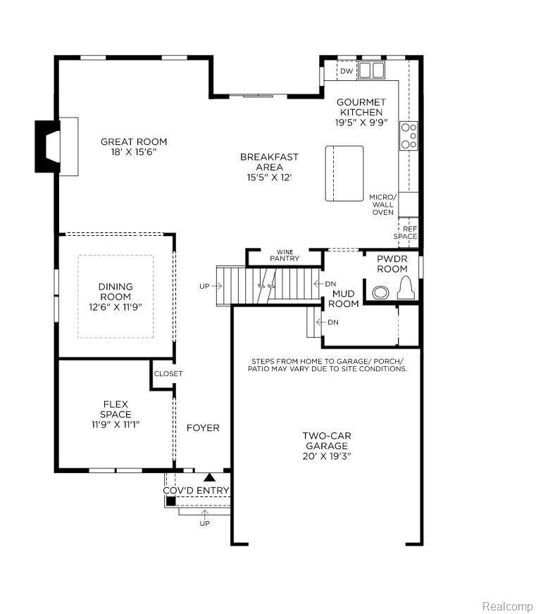 50591 Scarborough Road Canton, MI 48188 - Photo 23 of 24 First Floor Floorplan