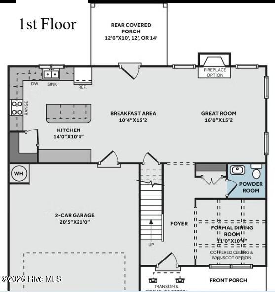 110 Sea Breeze Court Holly Ridge, NC 28445 - Photo 51 of 51 Floorplan - Drayton - Caviness and Cates