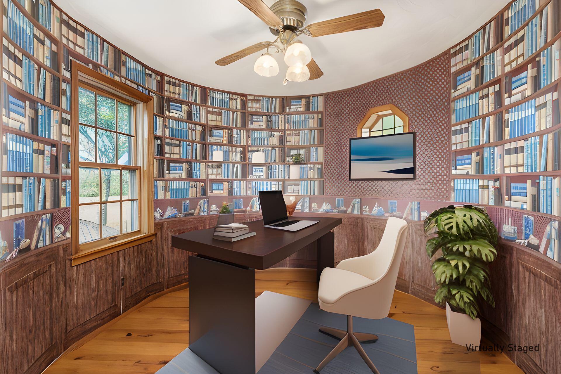 4373 Freshwater Road Delaware, OH 43015 - Photo 24 of 41 THIS IS A REALLY COOL DEN. VIRTUALLY STAGED WITH HARDWOOD FLOORING AND DESK.