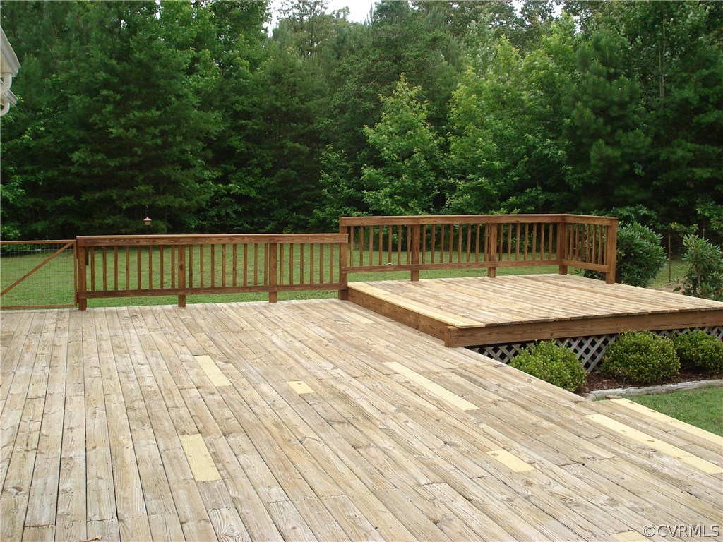 31255 Millers Crossing Road Hanover, VA 23069 - Photo 33 of 44 Back Deck with raised area for a Hot Tub