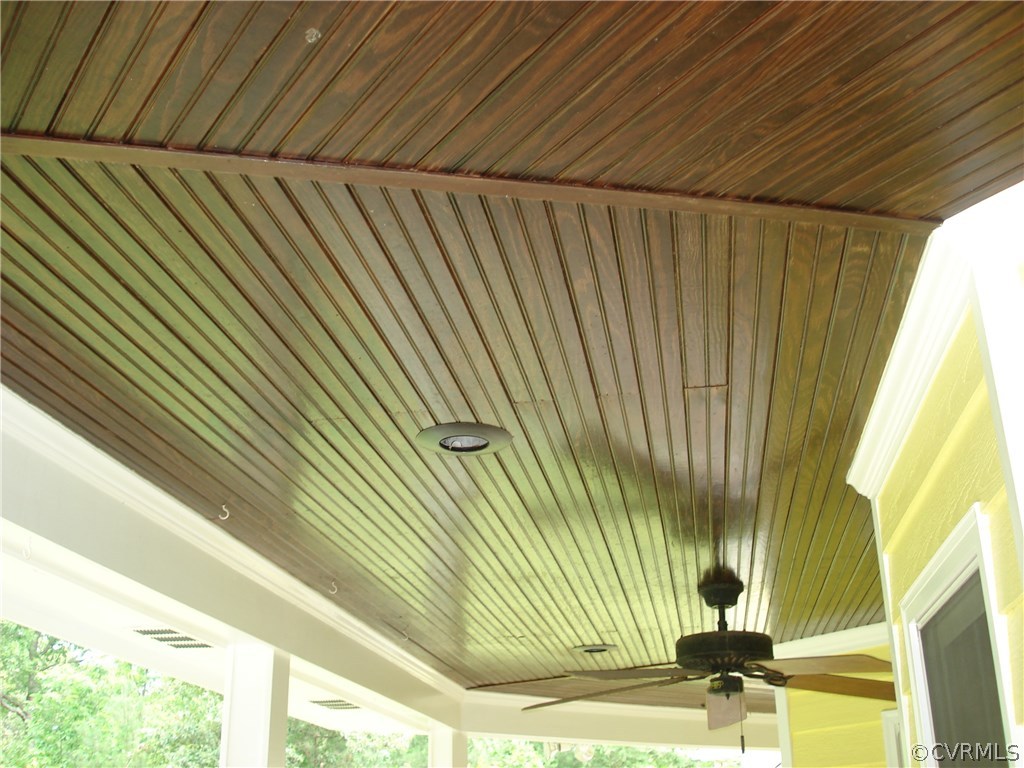 31255 Millers Crossing Road Hanover, VA 23069 - Photo 4 of 44 Ceiling of Front porch Stained tongue & groove