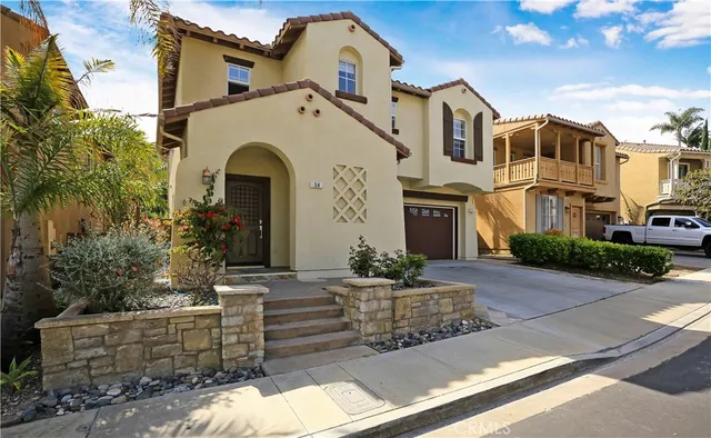 a front view of a house