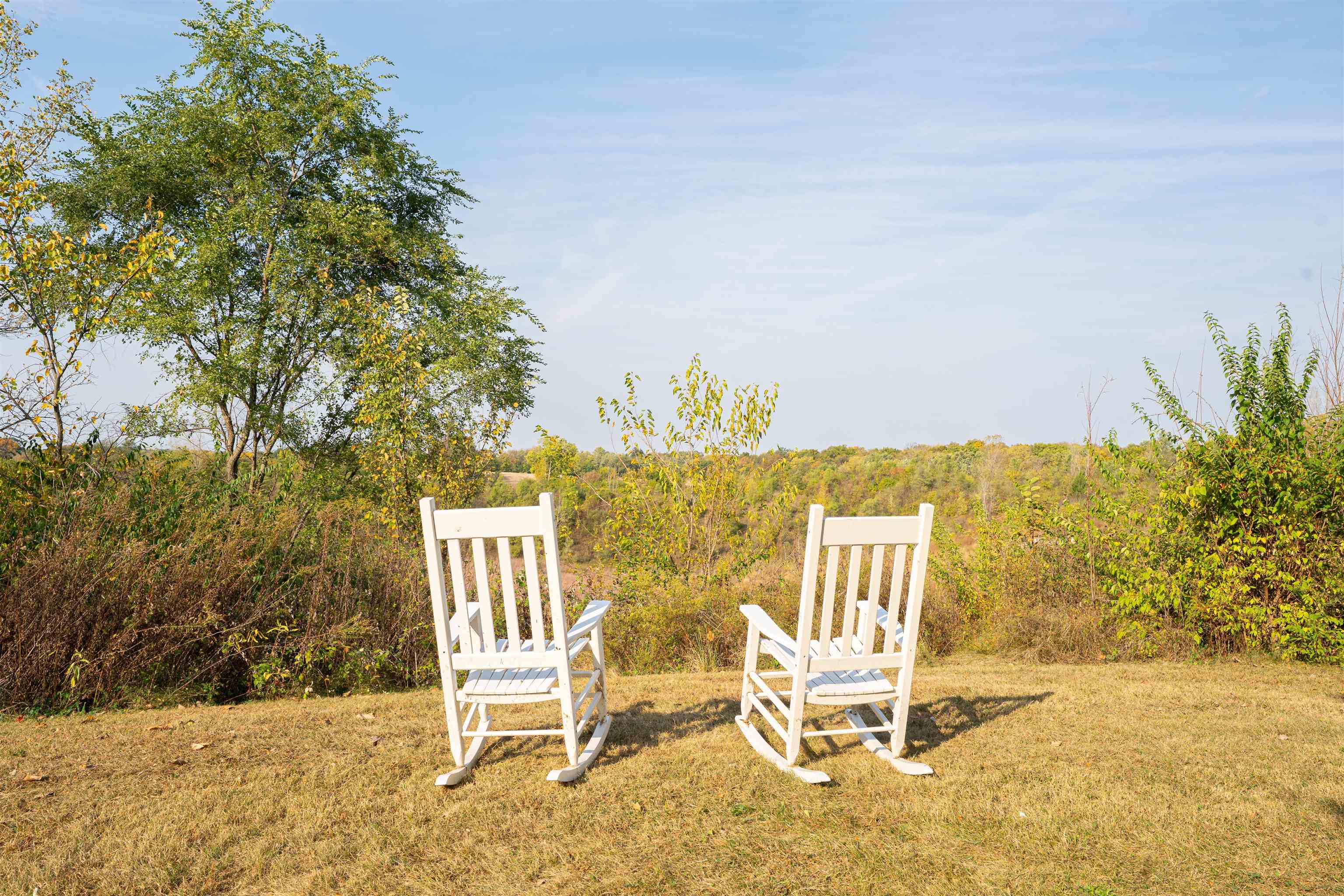 6155 South Perryville Road Cherry Valley, IL 61016 - Photo 71 of 92 a view of an chairs and table in the backyard